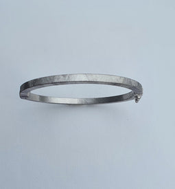 Casa Jewelry Bangle Classic Square Zilver Gerhodineerd