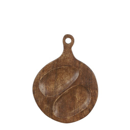 Casa Vivante Broda Tapas board - L30 x W40 cm - Mango wood - Dark brown