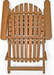 Casaria Adirondack Tuinstoel 1 Stuks - Acacia Hout - Inklapbaar