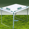 Casaria - Aluminium Inklapbare Tuintafel - Campingtafel - 80x60x68 cm