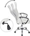Casaria Bureaustoel met mesh wit