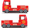 Casaria Kinderbed Brandweerauto – Incl. Lattenbodem - 200 x 90 cm