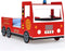 Casaria Kinderbed Brandweerauto – Incl. Lattenbodem - 200 x 90 cm