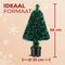 CASARIA Mini Kerstboom - 65x35cm Kunststof Verlichting - Multicolor
