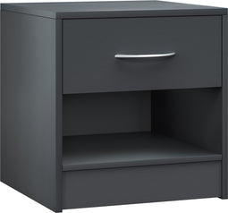 Casaria Nachtkastje - met Lade en Opbergvak 39x28x41cm - Grijs