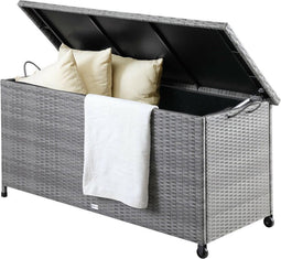 Casaria Opbergkist – Weerbestendig 122x56x61cm 420L - Grijs