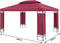Casaria Paviljoen Elda 3x4m - UV-bescherming 50+/Zijpanelen - Rood