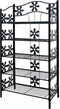 Casaria Plantenrek Etagere – 5 Planken Metaal 112x30x60 cm – Zwart