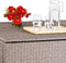 Casaria Polyrattan Kussenbox - 318 L met Deksel - 75x75x70cm Beige