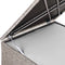 Casaria Polyrattan Kussenbox - 318 L met Deksel - 75x75x70cm Beige