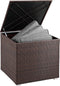 Casaria Polyrattan Kussenbox - 318 L met Deksel - 75x75x70cm Bruin