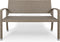 Casaria Polyrattan Tuinbank – 2-Zits UV-bestendig - Beige