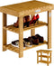 Casaria Schoenenrek - Zitbank 3 Schappen 70x30x46cm – Acaciahout