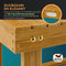 Casaria Schoenenrek - Zitbank 3 Schappen 90x33x46cm – Acaciahout