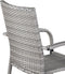 Casaria Tuinstoelen Set van 4 – Stapelbaar 90x56x60cm – Grijs