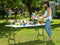 Casaria Tuintafel – 183x76cm Klapbaar Weerbestendig Draaggreep - Wit