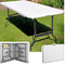 Casaria Tuintafel – 183x76cm Klapbaar Weerbestendig Draaggreep - Wit