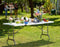 Casaria Tuintafel – 183x76cm Klapbaar Weerbestendig Draaggreep - Wit