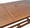 Casaria Tuintafel - FSC®-gecertificeerd Eucalyptushout - Bruin
