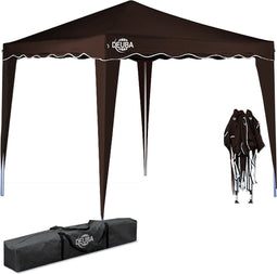 Casaria Vouwpaviljoen. party tent Capri - Popup donkerbruin 3x3m
