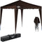 Casaria Vouwpaviljoen. party tent Capri - Popup donkerbruin 3x3m