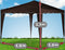 Casaria Vouwpaviljoen. party tent Capri - Popup donkerbruin 3x3m