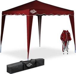 Casaria Vouwpaviljoen. party tent Capri - Popup donkerrood3x3m