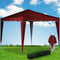 Casaria Vouwpaviljoen. party tent Capri - Popup donkerrood3x3m