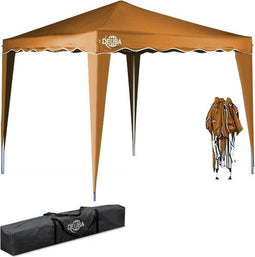 Casaria Vouwpaviljoen. party tent Capri - Popup lichtbruin 3x3m