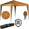 Casaria Vouwpaviljoen. party tent Capri - Popup lichtbruin 3x3m