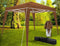 Casaria Vouwpaviljoen. party tent Capri - Popup lichtbruin 3x3m
