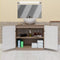 Casaria Wastafel Onderkast - Met Uitsparing 60 x 30 x 60cm - Witbruin
