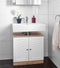 Casaria Wastafel Onderkast - Met Uitsparing 60 x 30 x 60cm - Witbruin