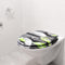Casaria Wc-bril met Deksel Sluitingsmechanisme Toiletzitting MDF Steen Bladeren