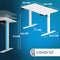 Casaria Zit Sta Bureau – Hoogte Verstelbaar Elektrisch 110x60cm - Wit