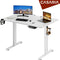 Casaria Zit Sta Bureau – Hoogte Verstelbaar Elektrisch 110x60cm - Wit