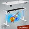 Casaria Zit Sta Bureau – Hoogte Verstelbaar Elektrisch - 140x60cm Wit