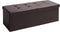 Casaria Zitbank met Opbergruimte - 115x40x40cm 131L Kunstleer – Zwart