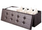 Casaria Zitbank met Opbergruimte - 80x40x40cm 100L Kunstleer – Bruin