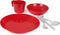 Cascandian 1 persoon tafel set rood