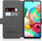 CaseBoutique Bookcase hoesje geschikt voor Samsung Galaxy A71 - Effen Zwart - Kunstleer