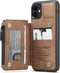 Caseme - Backcover portemonnee hoes - Geschikt voor iPhone 11 - Cognac