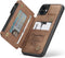 Caseme - Backcover portemonnee hoes - Geschikt voor iPhone 11 - Cognac