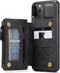 Caseme - Backcover portemonnee hoes - Geschikt voor iPhone 11 Pro Max - Grijs