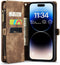 Caseme Geschikt voor iPhone 12 Pro Max hoesje - Vintage 2 in 1 portemonnee - Bruin