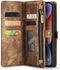 Caseme Geschikt voor iPhone 13 Mini hoesje - Vintage 2 in 1 portemonnee - Bruin