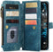 Caseme - Geschikt voor iPhone 14+ / 14 Plus - Portemonnee hoes - Blauw
