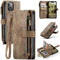 Caseme - Geschikt voor iPhone 14+ / 14 Plus - Portemonnee hoes - Bruin