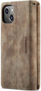 Caseme - Geschikt voor iPhone 14+ / 14 Plus - Portemonnee hoes - Bruin