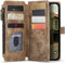 Caseme - Geschikt voor iPhone 14+ / 14 Plus - Portemonnee hoes - Bruin